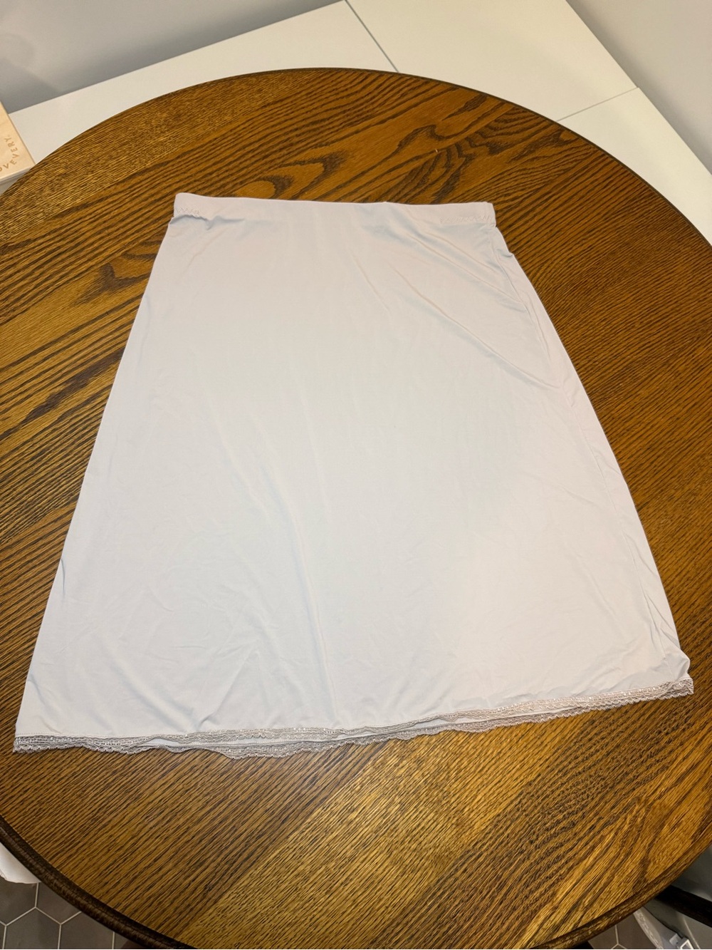 Natori Woman’s Medium Nude A-Line Skirt Slip with Lace Trim
